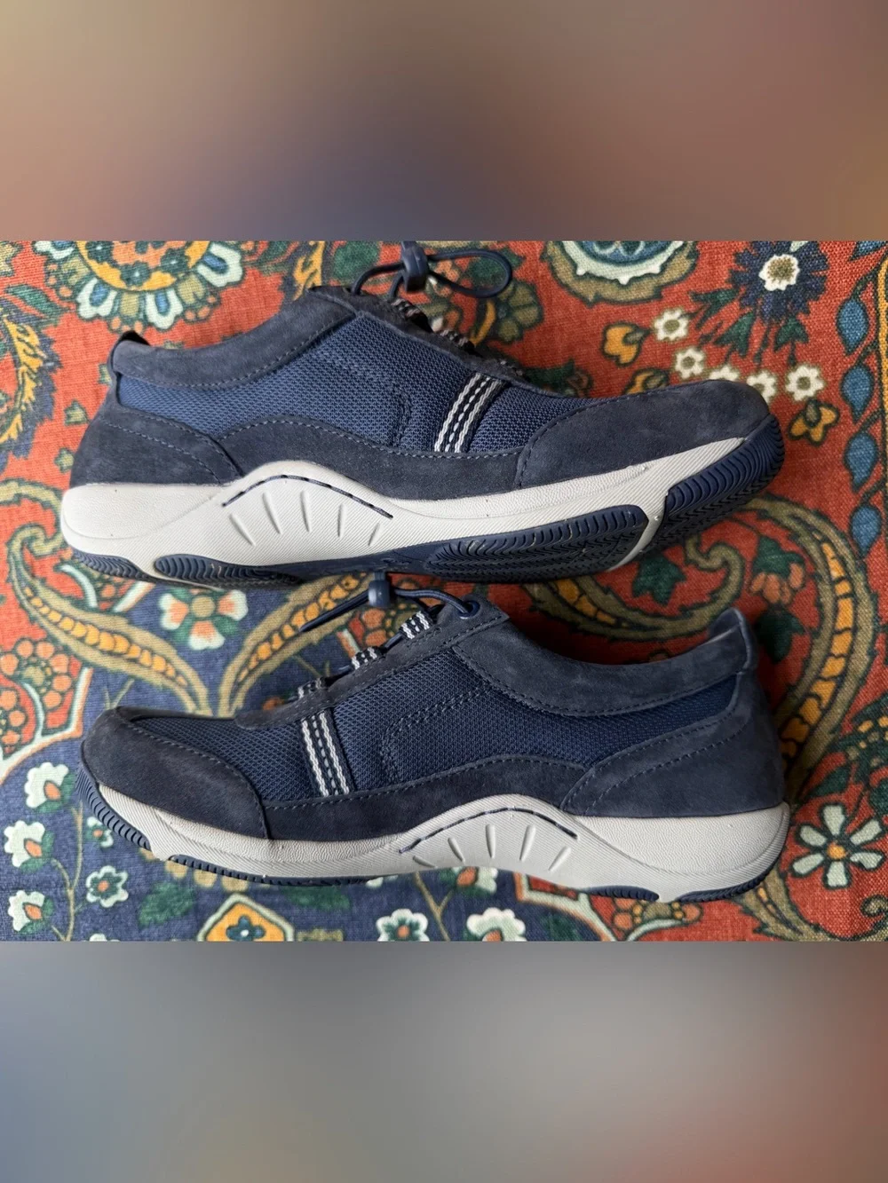Dansko Women's Sneakers Navy Blue Bungee toggle Lace-Up